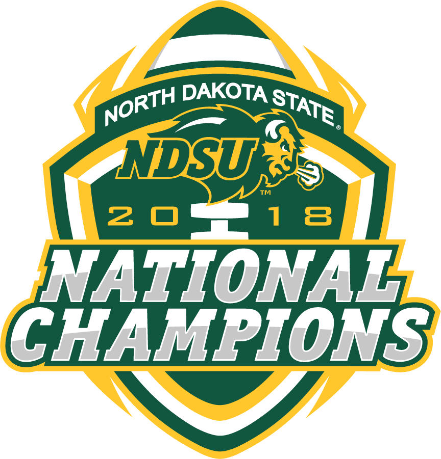 North Dakota State Bison 2018 Champion Logo diy iron on heat transfer